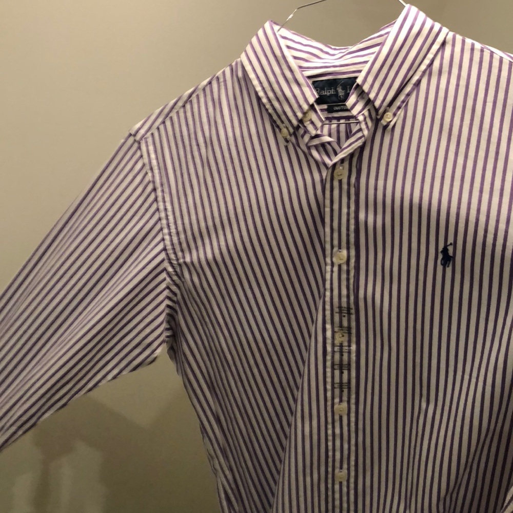 Ralph Lauren purple/white dress shirt. Unworn!